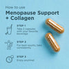 Ancient Nutrition Menopause Support + Collagen - 30 Servings - 60 Caps