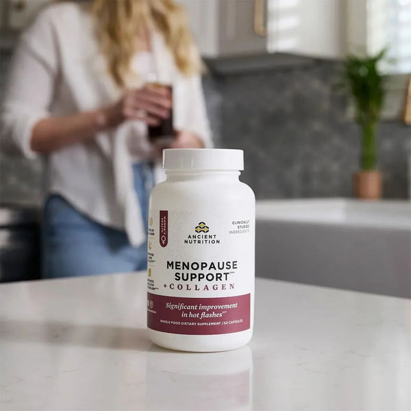 Ancient Nutrition Menopause Support + Collagen - 30 Servings - 60 Caps