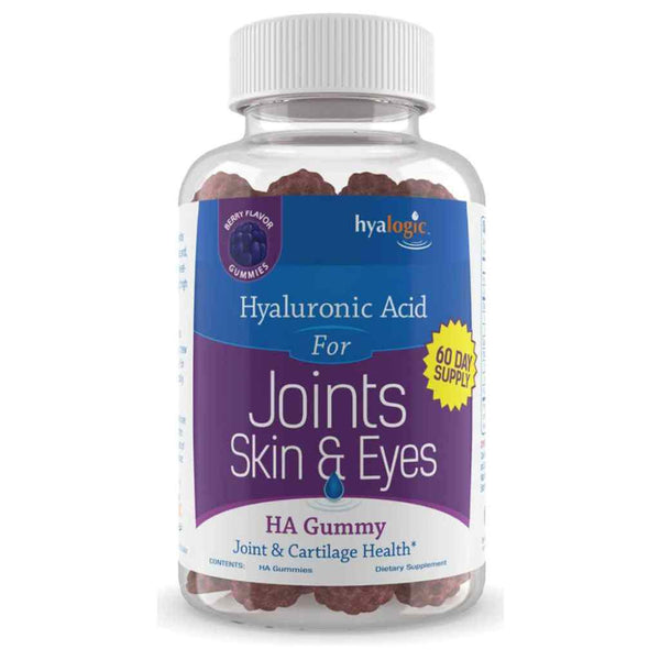 Hyaluronic Acid for Joints, Skin & Eyes, Berry Flavor - 60 Gummies