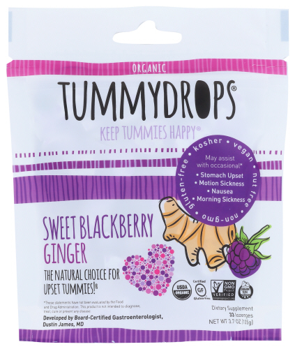 Tummydrops, Sweet Blackberry Ginger, 33 ct