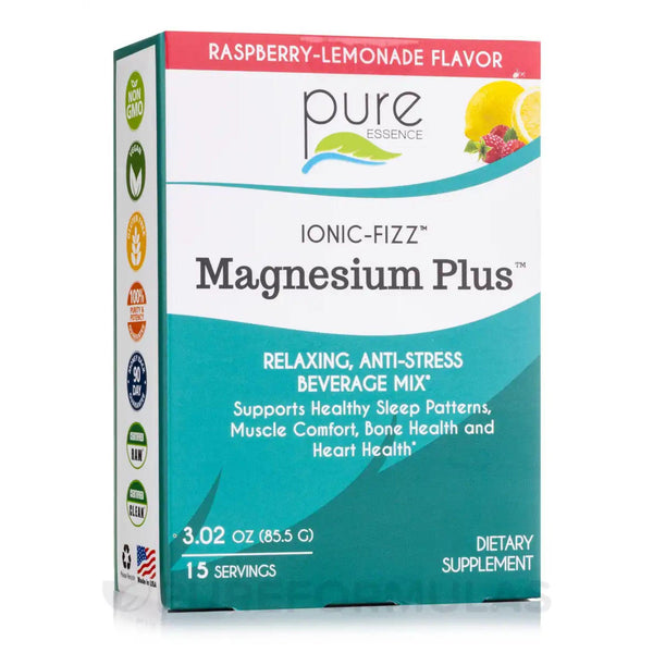 Ionic-Fizz Magnesium Plus, Raspberry Lemonade -15 Servings