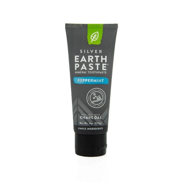 Earthpaste Peppermint Charcoal With Nano Silver 4 oz