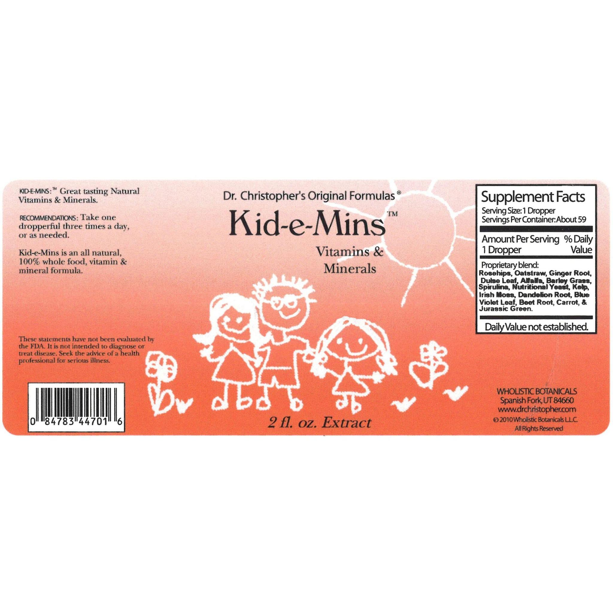 Kid-e-Mins Extract 2 oz