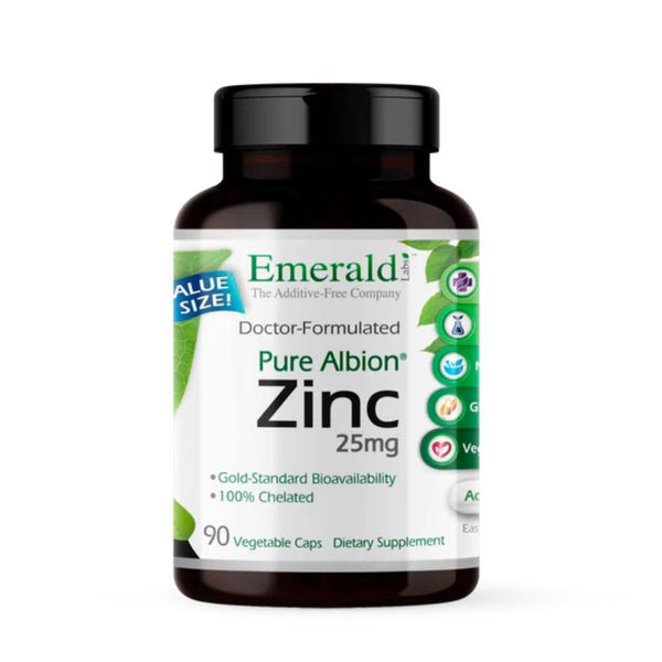 Zinc (Albion Chelated) - 25 mg - 90 Capsules