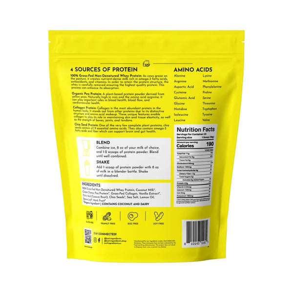 Just Ingredients Protein Powder - Lemon Swish - 2.14 lb