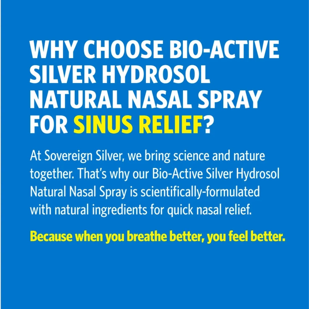 Bio-Active Silver Hydrosol - Sinus Relief Spray -  2 oz