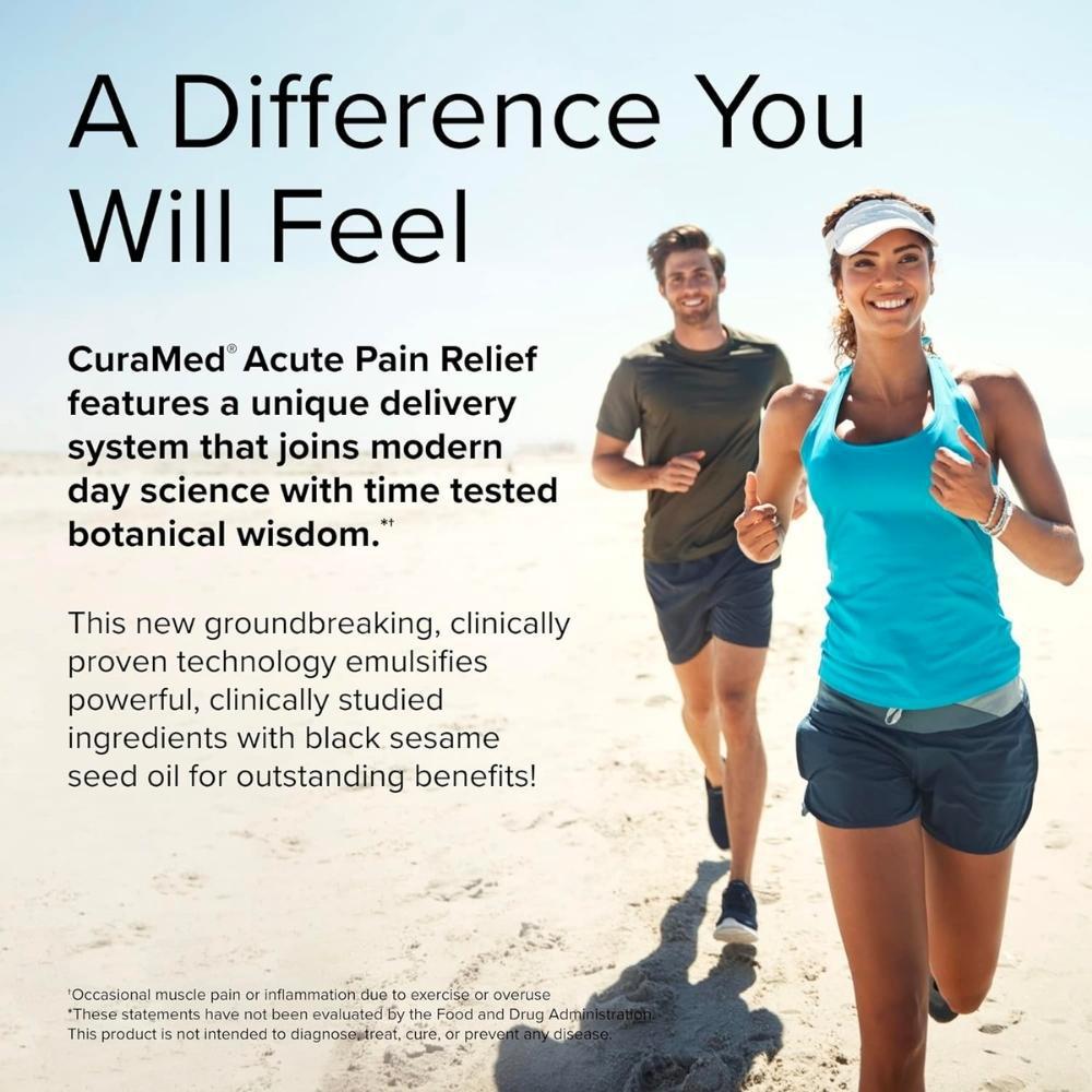 CuraMed Acute Pain Relief - 120 Liquid Gels