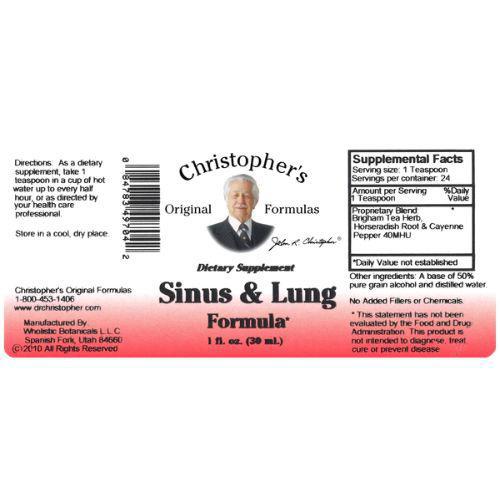 Sinus & Lung Formula Extract - 1 oz