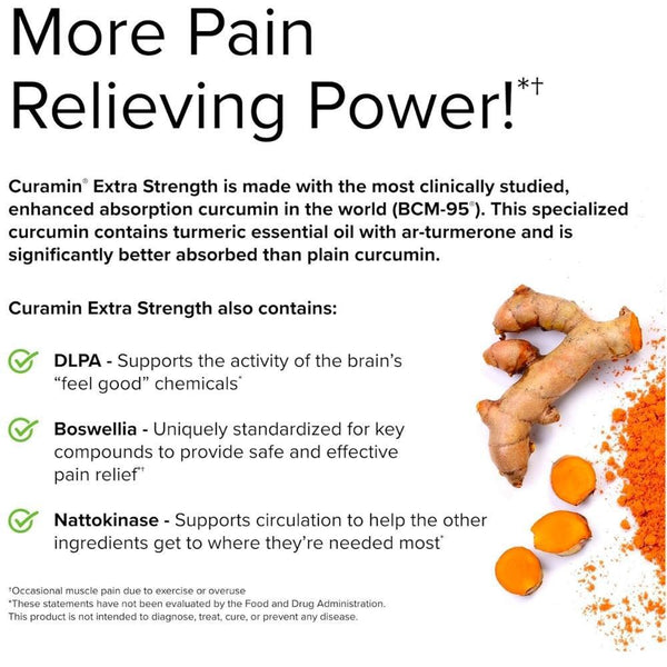 Curamin Extra Strength Pain Relief - 30 Tablets