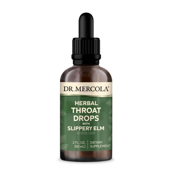 Herbal Throat Liquid Drops with Slippery Elm