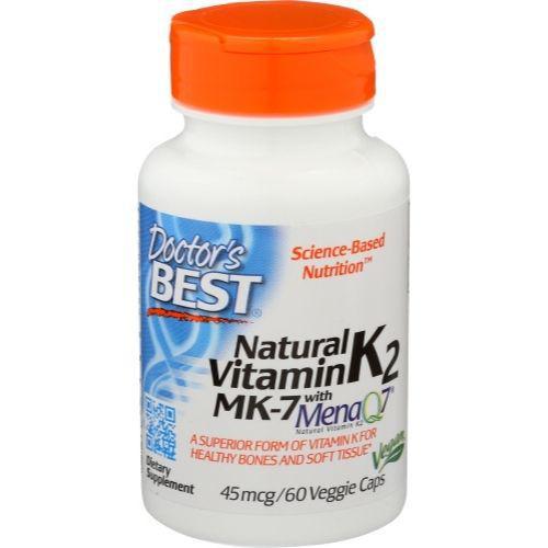 Doctor's Best Ntural Vitamin K2 with MK-7 60 ct