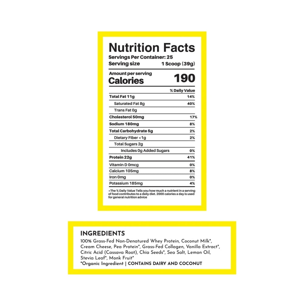 Just Ingredients Protein Powder - Lemon Swish - 2.14 lb