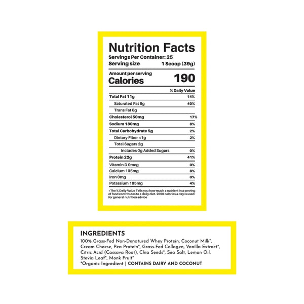 Just Ingredients Protein Powder - Lemon Swish - 2.14 lb