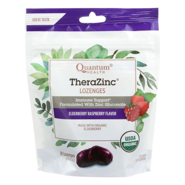 Quantum Lozenges TheraZinc Elderberry & Raspberry