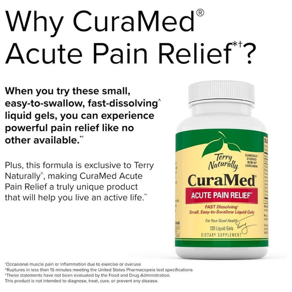 CuraMed Acute Pain Relief - 120 Liquid Gels