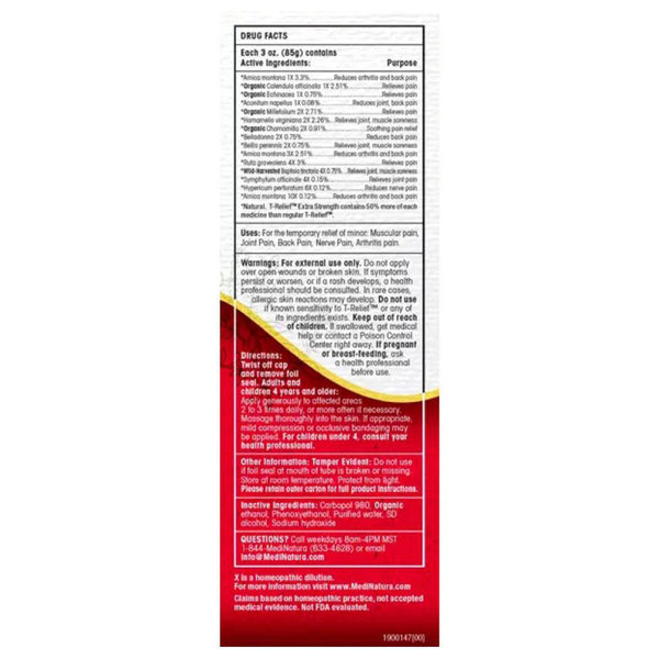 T -Relief Extra Strength Pain – 3oz Gel