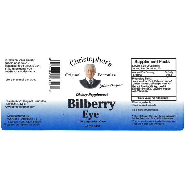 Bilberry Eye - 100 VegCap