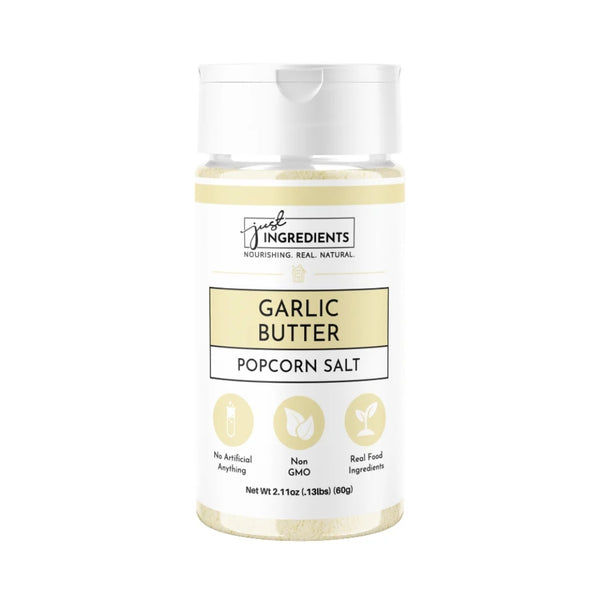 Just Ingredients Popcorn Salt - Garlic Butter - 2.11 oz