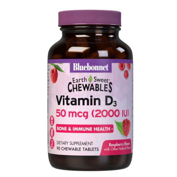 EarthSweet Vitamin D3 - 50 mcg - 90 Chewable Tabs