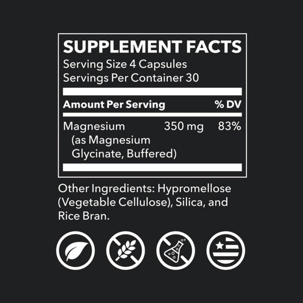 Magnesium Glycinate - 120 Capsules