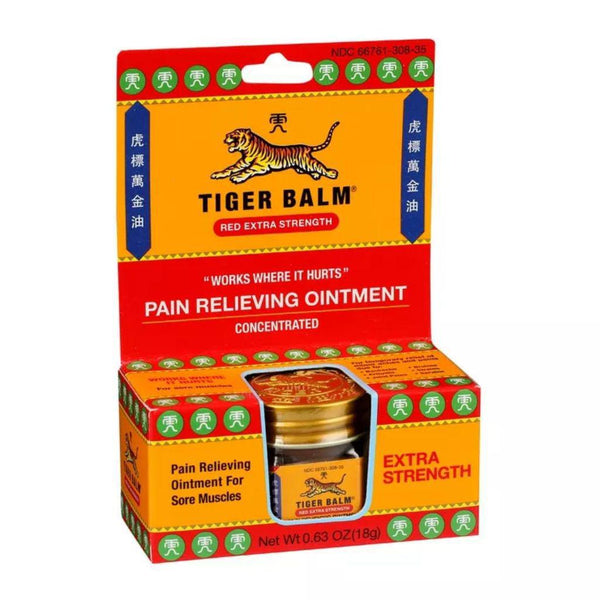 Tiger Balm Red Extra Strength Pain Relieving Ointment - .63 oz