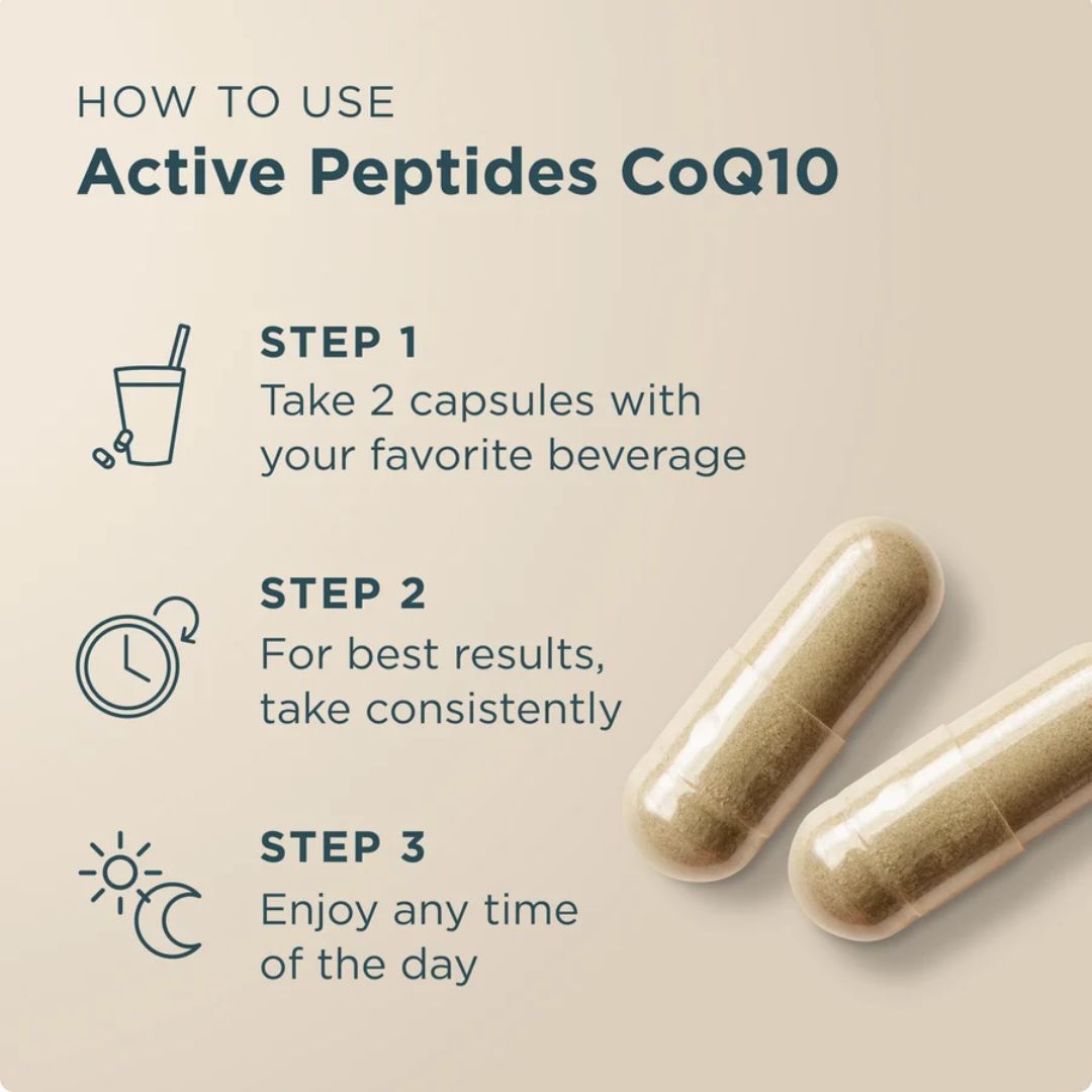 Ancient Nutrition ACTIVE PEPTIDES CoQ10 - 60 Capsules