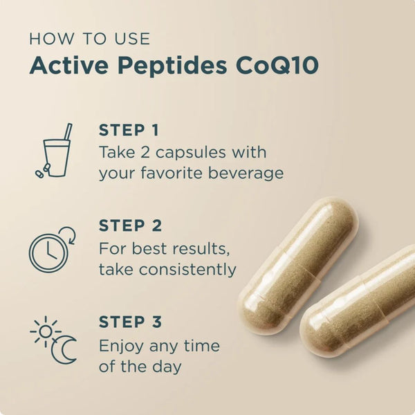 Ancient Nutrition ACTIVE PEPTIDES CoQ10 - 60 Capsules