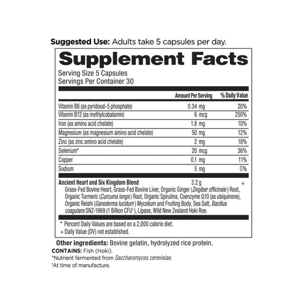 Ancient Nutrition ANCIENT GLANDULARS HEART 150 Capsules