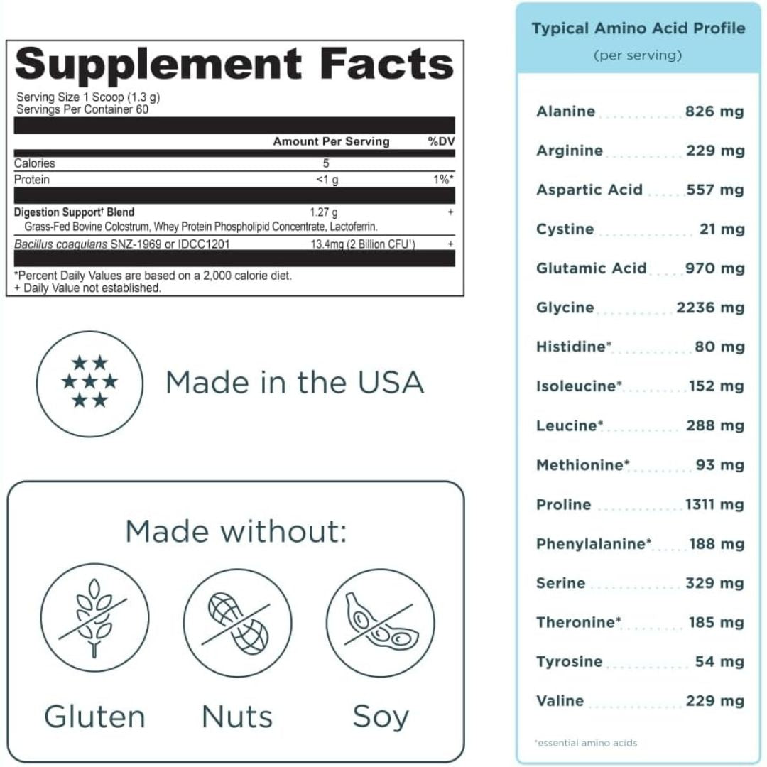 Ancient Nutrition Colostrum Powder - 60 Servings Unflavored - 2.8 oz