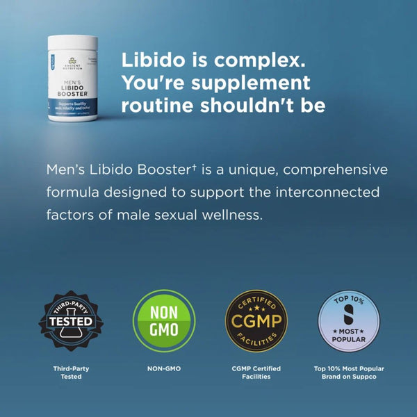 Ancient Nutrition MENS HEALTH LIBIDO BOOSTER 60 Capsules