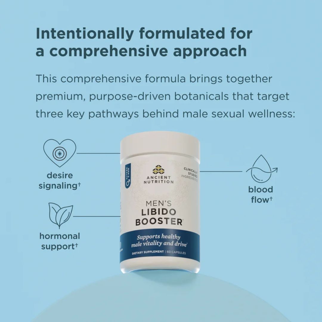 Ancient Nutrition MENS HEALTH LIBIDO BOOSTER 60 Capsules