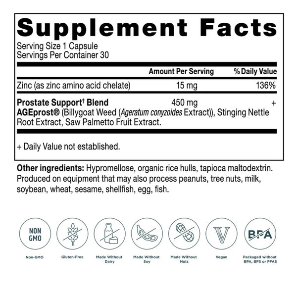Ancient Nutrition MENS HEALTH - CAPSULE PROSTATE 30 Capsules