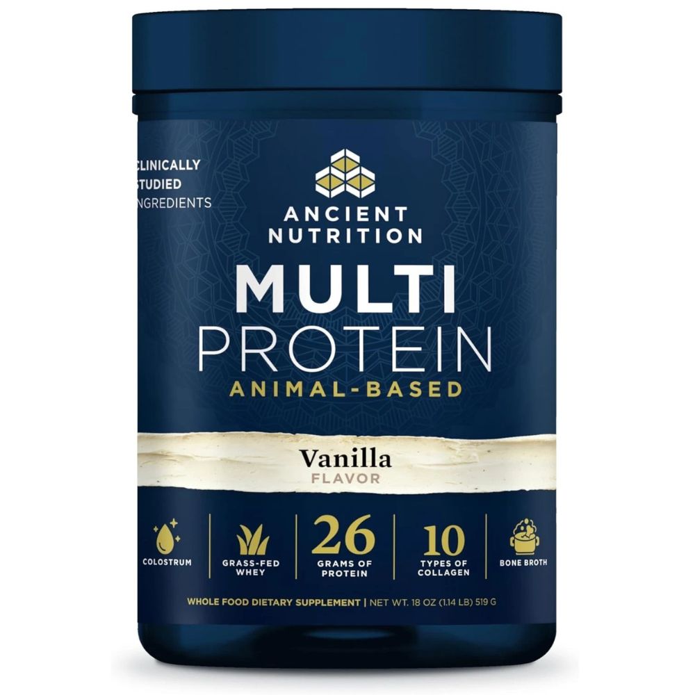 Ancient Nutrition Multi Protein Powder – Animal-Based Vanilla 18oz