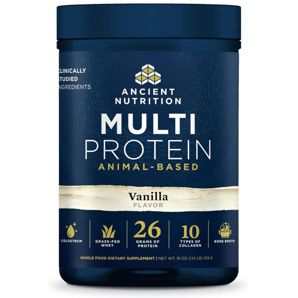 Ancient Nutrition Multi Protein Powder – Animal-Based Vanilla 18oz