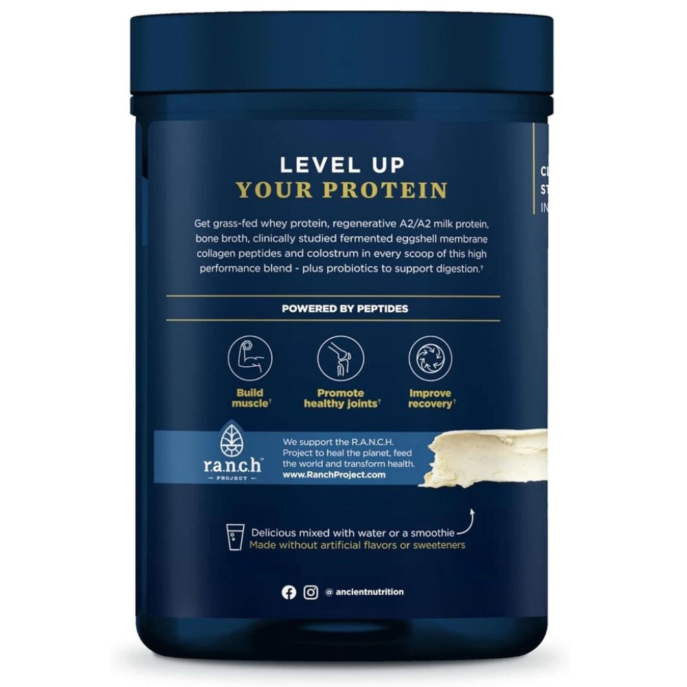 Ancient Nutrition Multi Protein Powder – Animal-Based Vanilla 18oz