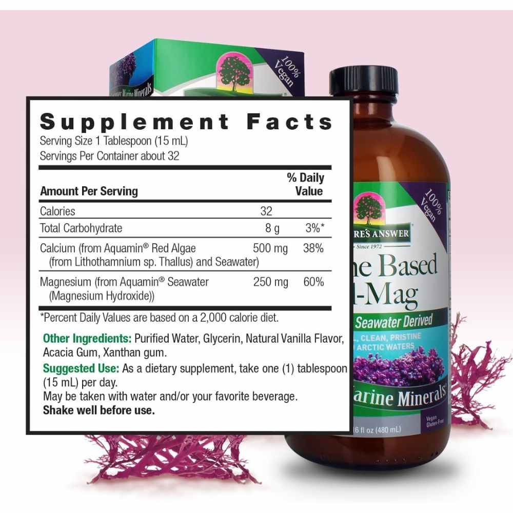 Nature's Answer Aquamin Plant Cal Mag Liquid 16 Ounce