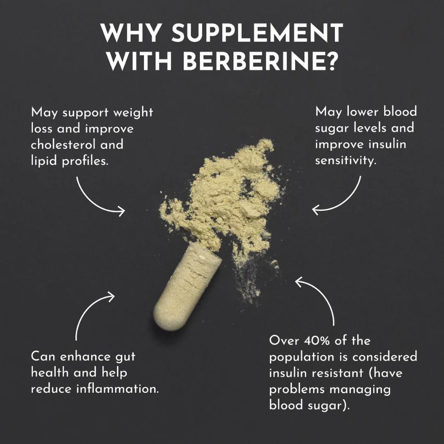 Just Ingredients Berberine Complex - 30 Capsules