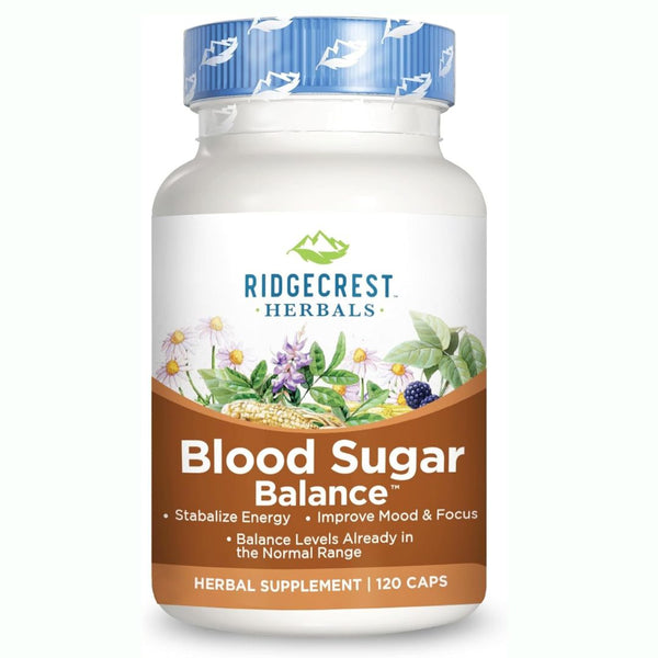 RidgeCrest Herbals Blood Sugar Balance™ – Natural Support for Healthy Blood Sugar Levels - 120 Caps