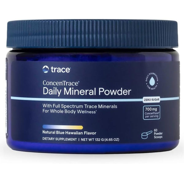 Trace Minerals ConcenTrace Daily Mineral Powder – Blue Hawaiian (4.65 oz)