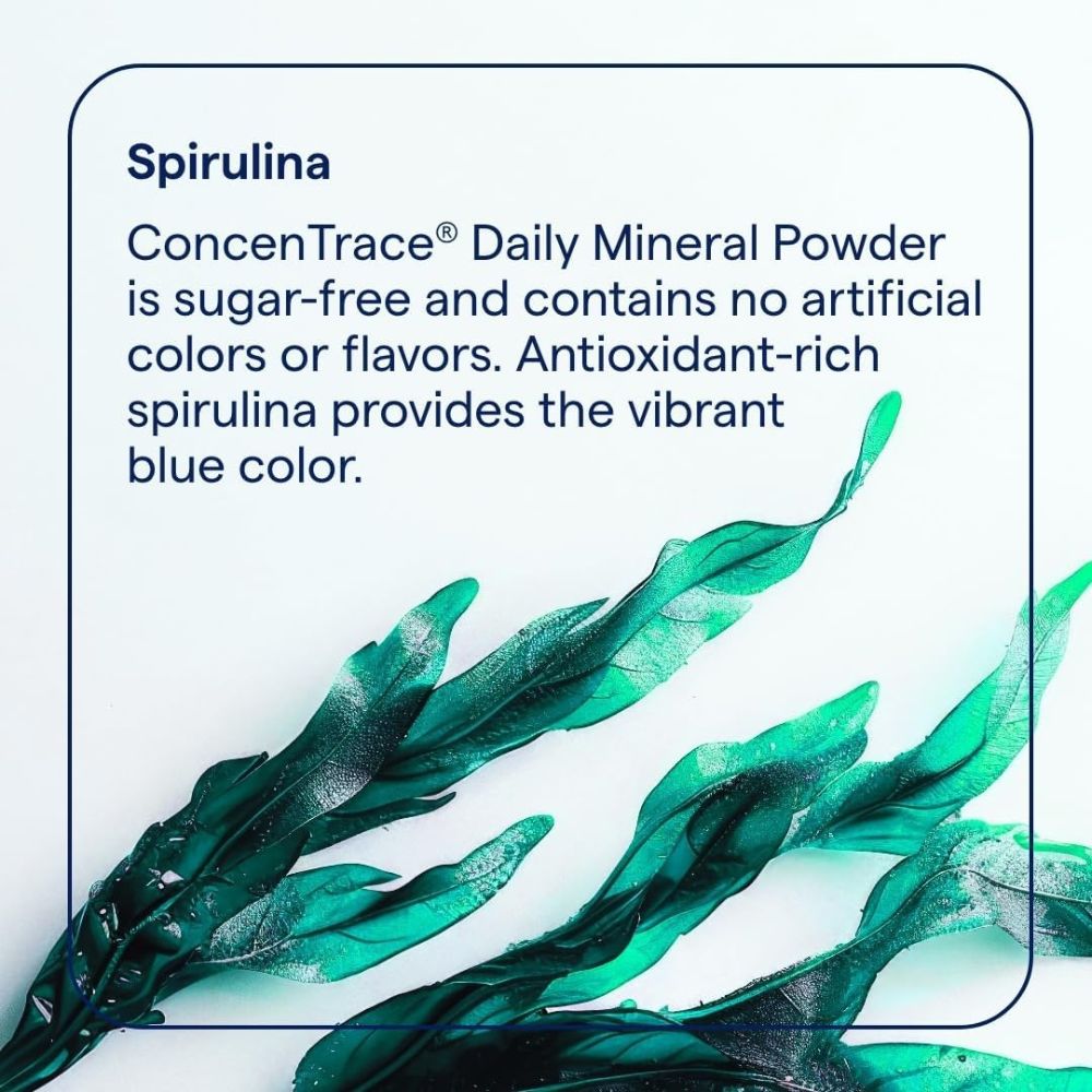 Trace Minerals ConcenTrace Daily Mineral Powder – Blue Hawaiian (4.65 oz)