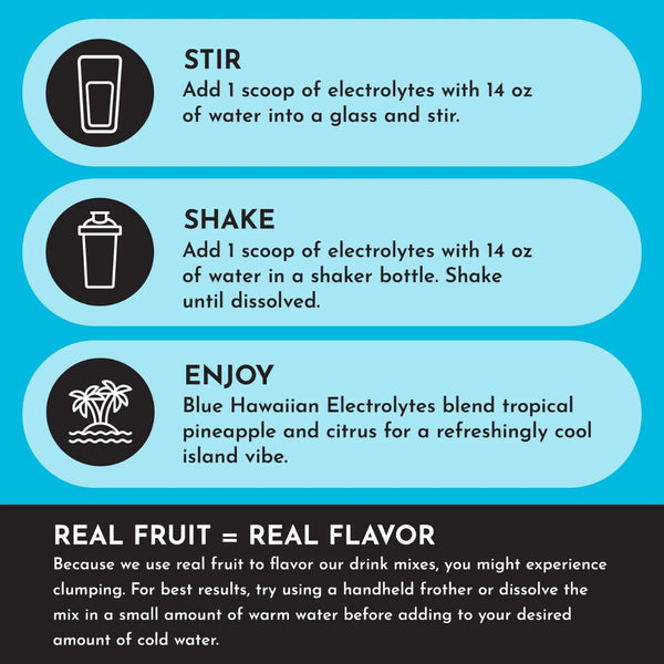 Just Ingredients Electrolytes - Blue Hawaiian - 11.6 oz