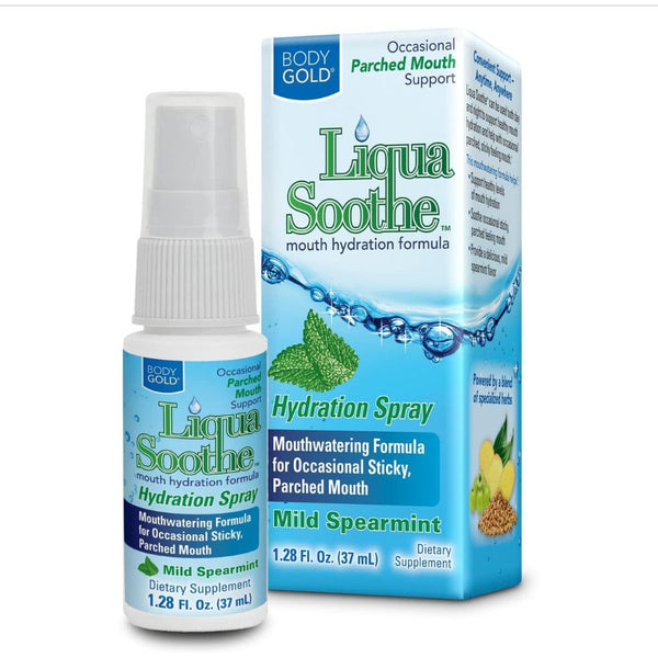 Body Gold Liqua Soothe Mouth Spray Spearmint - 1.28 fl oz