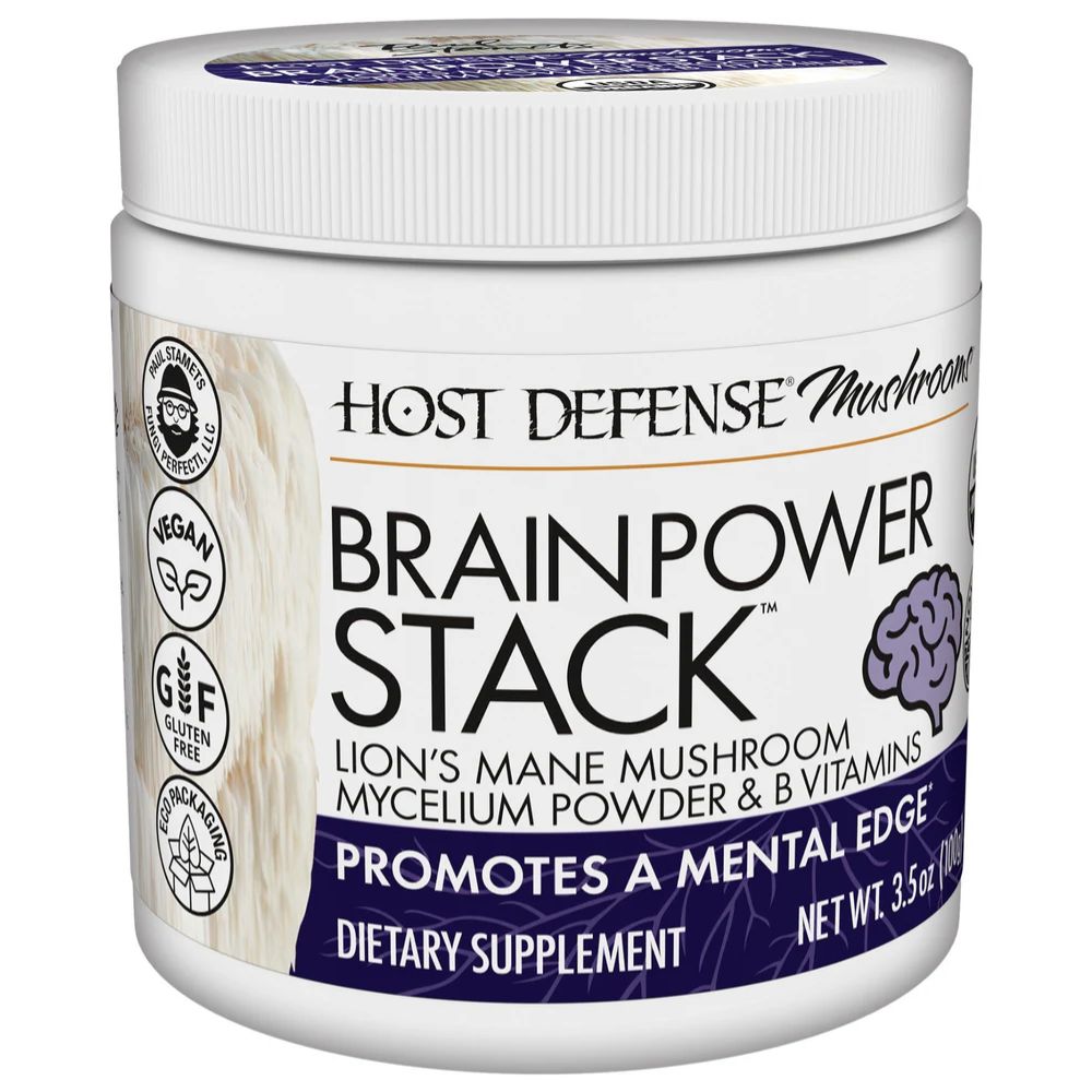 Host Defense BrainPower STACK Powder - 3.5 oz