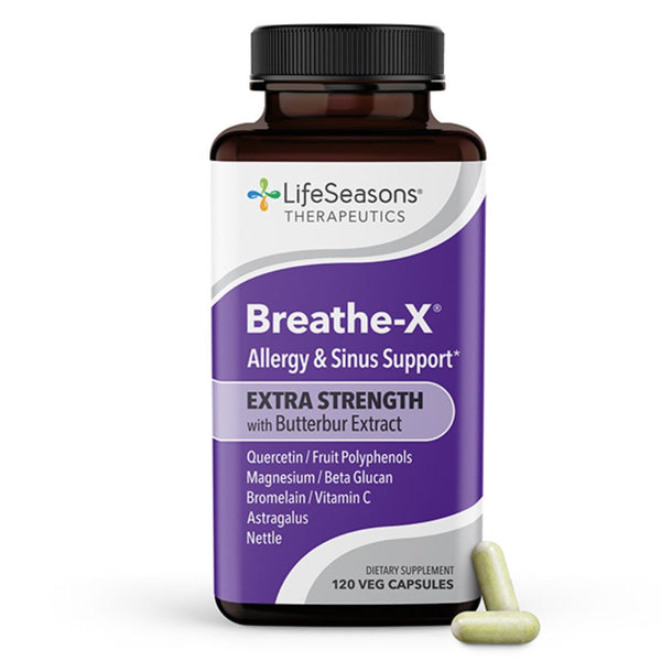 Life Seasons Breathe-X Extra Strength Allergy & Sinus Support - 120 VegCaps