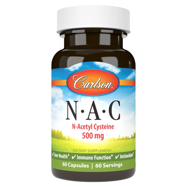 Carlson NAC  - 500 mg - 60 Capsules