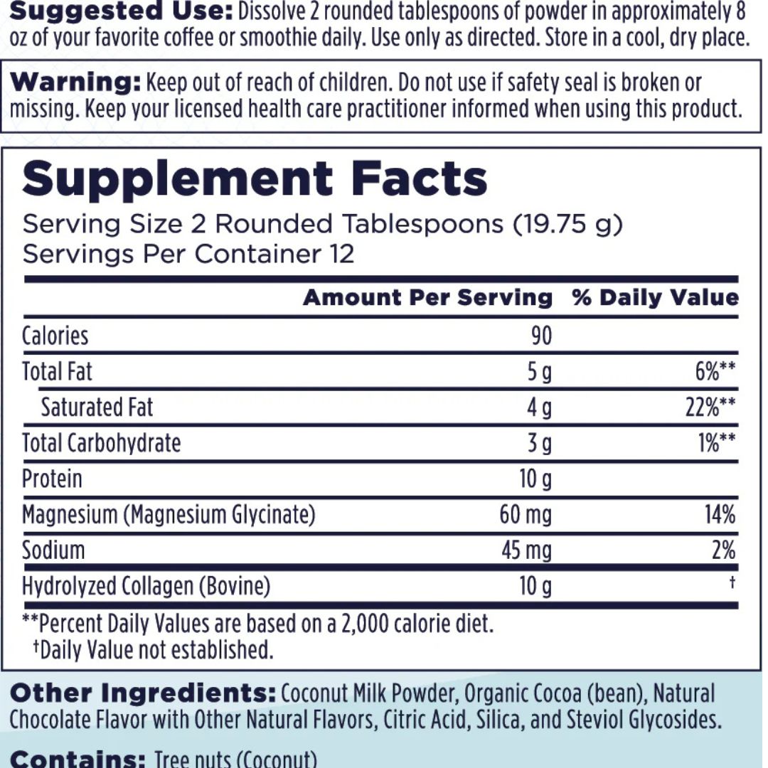 KAL Collagen Creamer – Chocolate Mocha Flavor - 8.36 oz