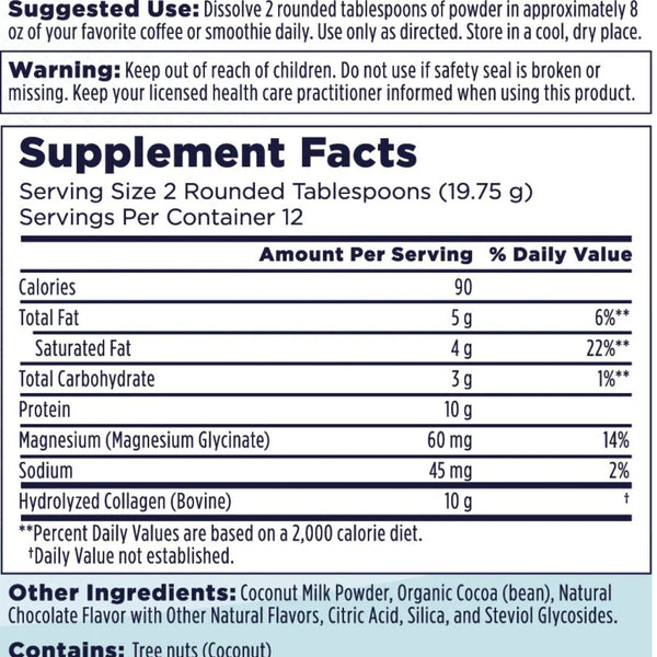 KAL Collagen Creamer – Chocolate Mocha Flavor - 8.36 oz