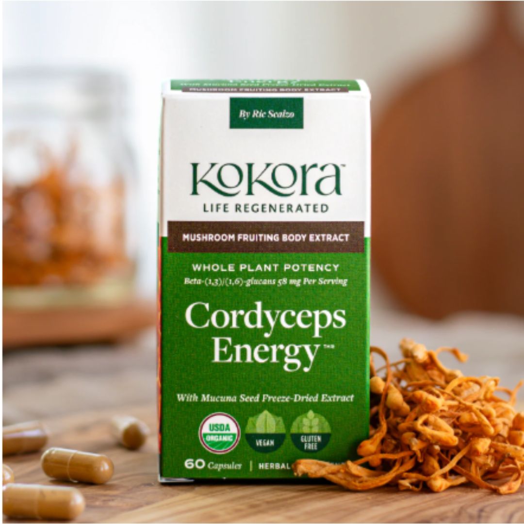 Kokora Cordyceps Energy - 800 mg - 60 Caps