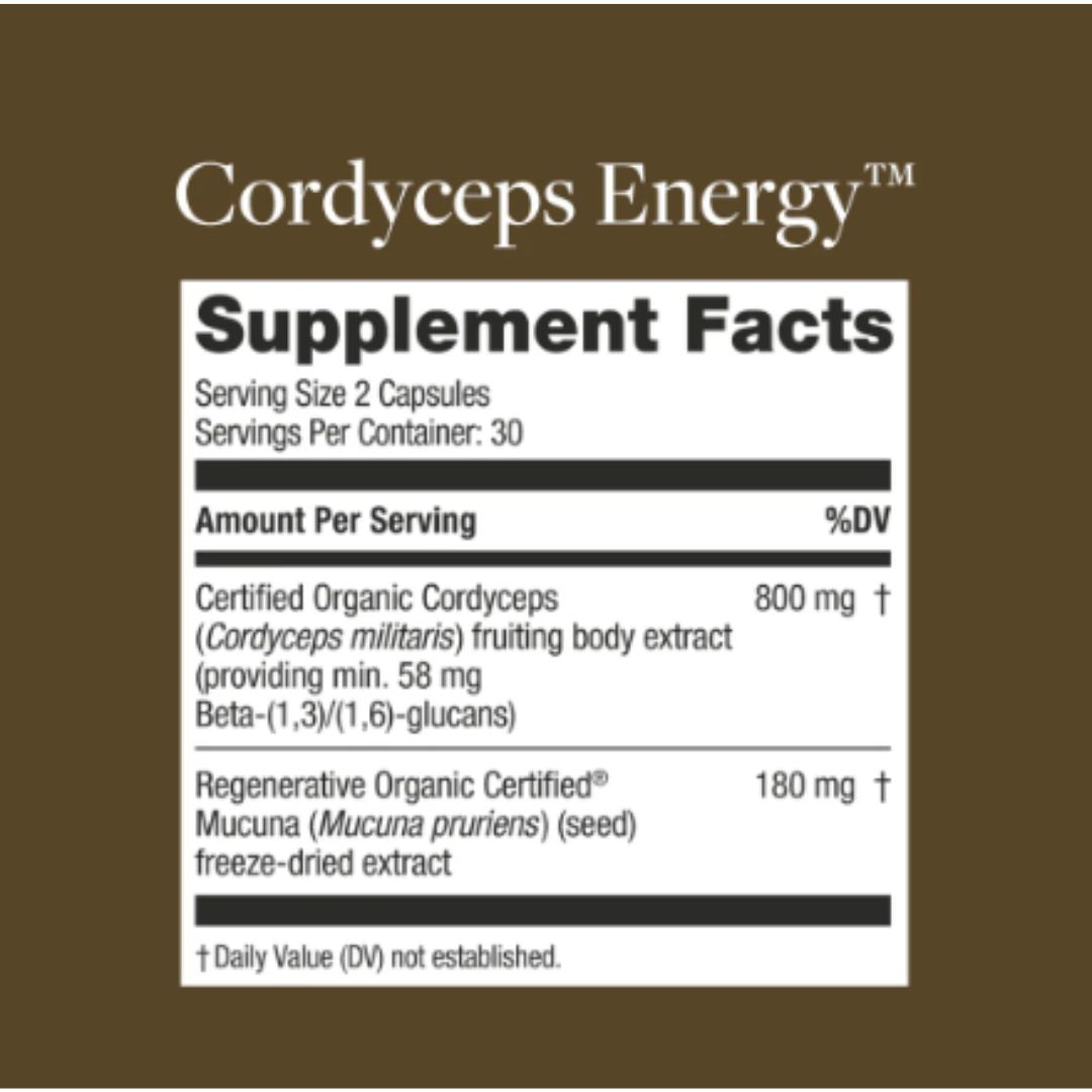 Kokora Cordyceps Energy - 800 mg - 60 Caps