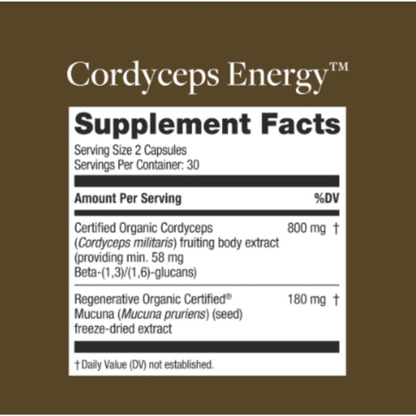 Kokora Cordyceps Energy - 800 mg - 60 Caps
